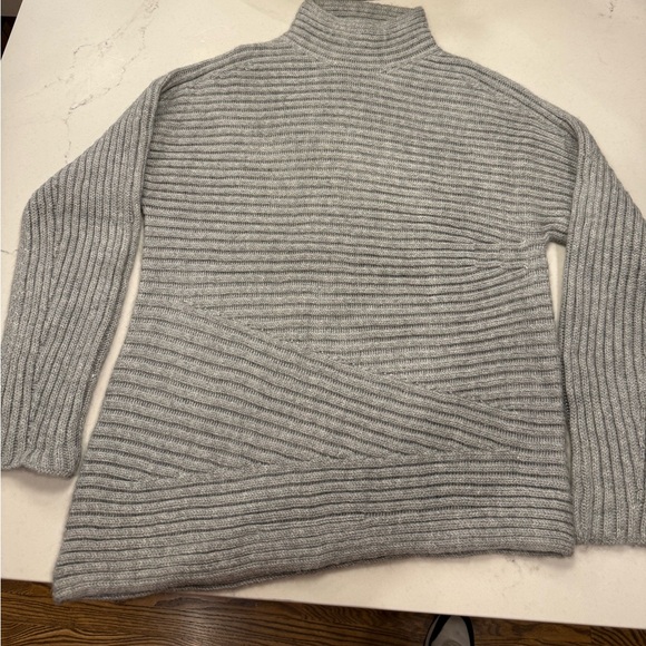 Helmet Lang Gorgeous Alpaca/Silk Asymmetrical Sweater - Picture 3 of 7